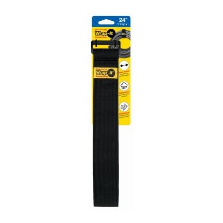 Jjaamm Cable Tie Strap, 24 in L, 12-1/2 in Max Bundle Dia., Nylon 702-24B